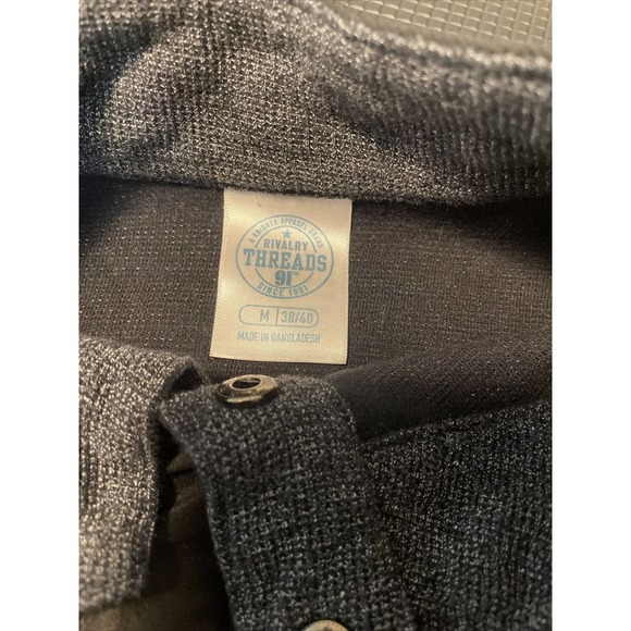 Rivalry Threads Alabama Crimson Tide Black Mens M Medium Pullover Shirt Snap - Picture 3 of 9